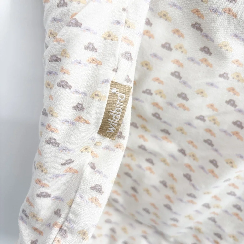 Wildbird Baby Car Print 1.0 TOG‎ Tencel Modal Sleep Sack Wearable Blanket Size M